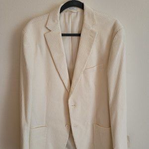 White Patterned Blazer